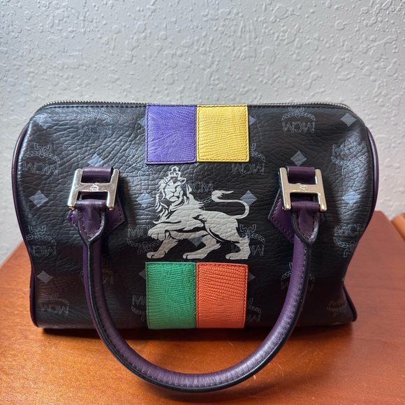 MCM VINTAGE LEATHER SPEEDY BOSTON BAG - Picture 1 of 14